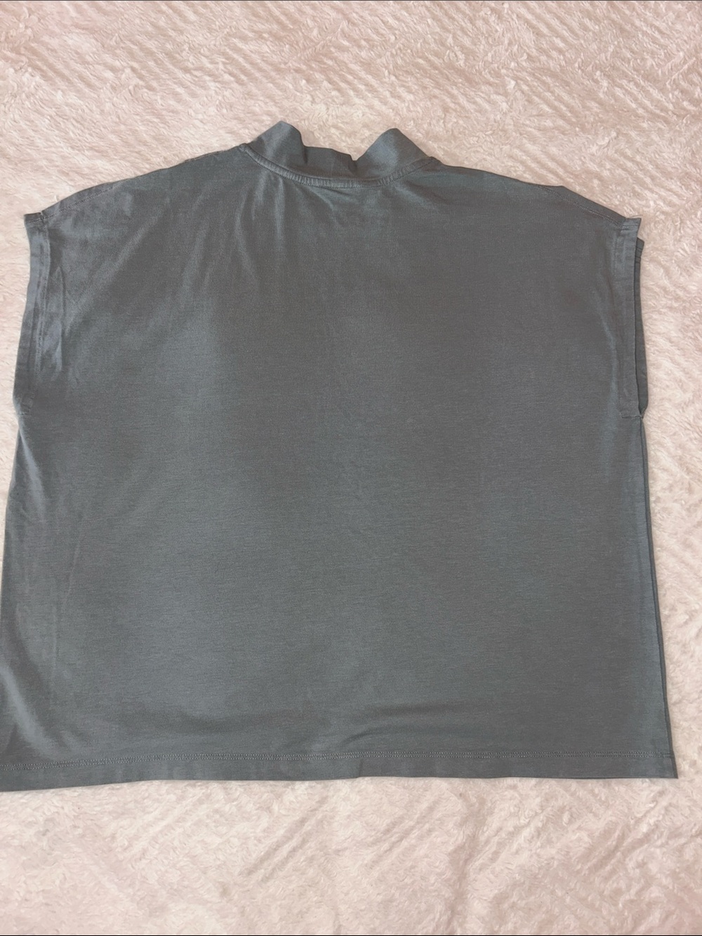 Athleta Cap Sleeve Mock Neck Tee - Slate Blue - Picture 7 of 10